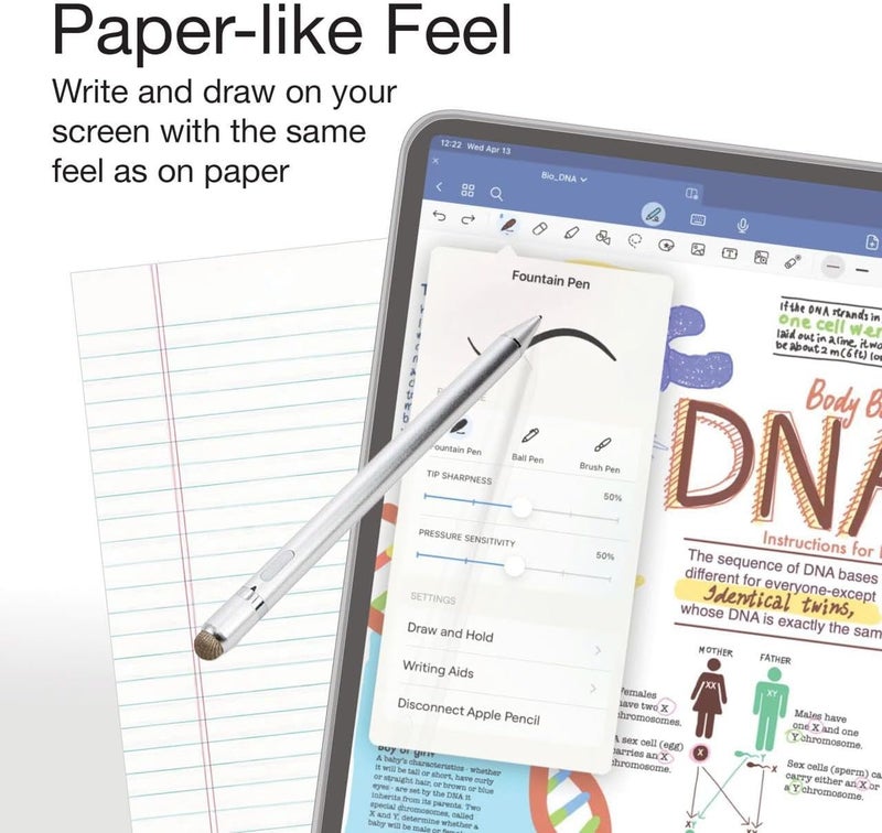 BoxWave Screen Protector Compatible with Skylight Calendar (15 inch) - ClearTouch Anti-Glare ToughShield 9H (2-Pack), Anti-Glare 9H Tough Flexible Film Screen Protector - Image 4